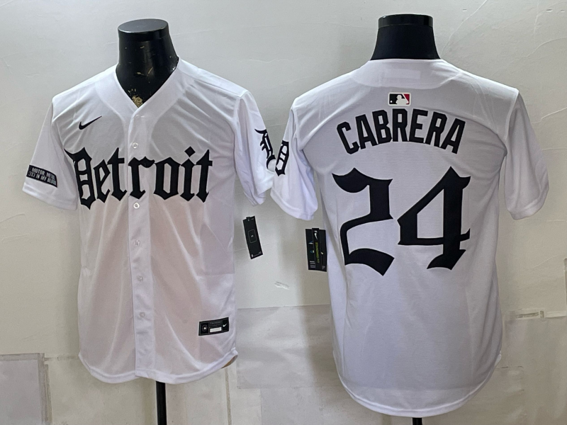 Men Detroit Tigers #24 Cabrera white Nike 2026 MLB Jersey 0814001->seattle seahawks->NFL Jersey